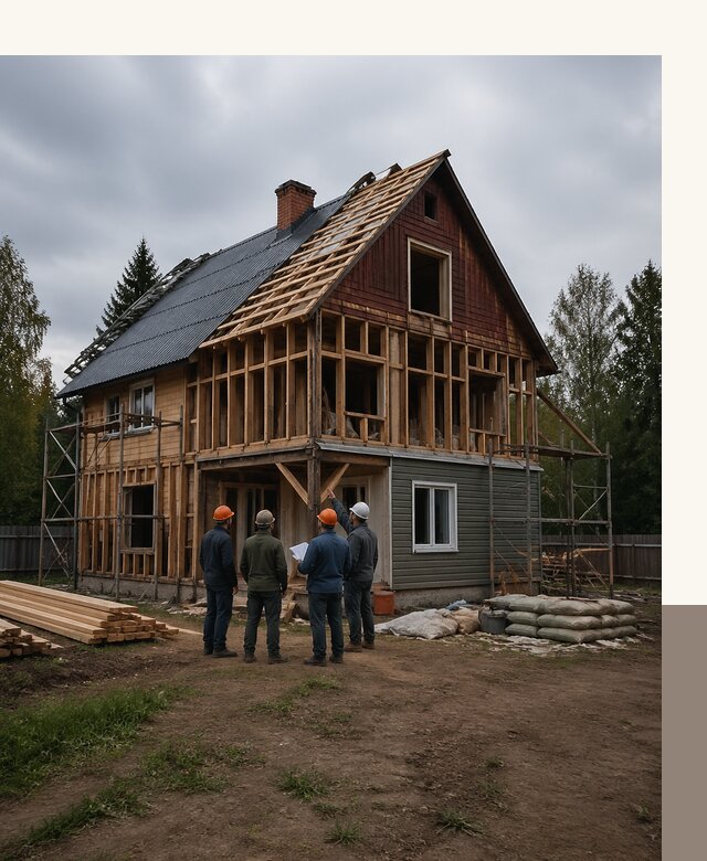 Реконструкция дачного дома в Благовещенске под ключ с проектом